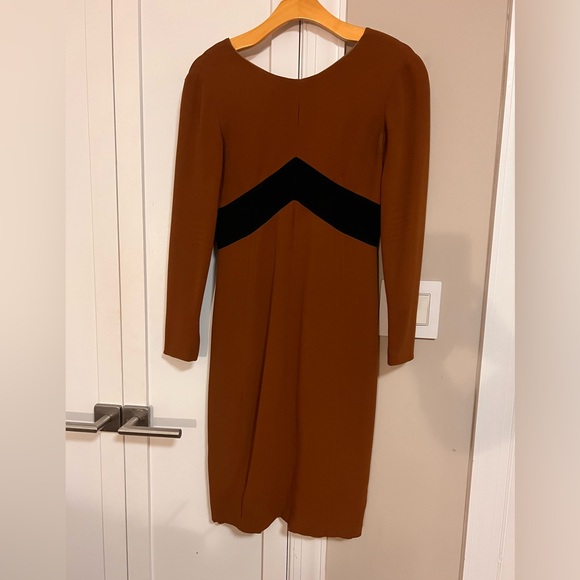 brown chevron dress Eydis raschel knit chevron slip dress  MC2 Saint Barth